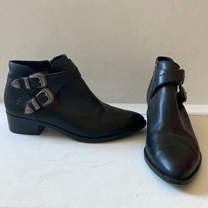 Black FRYE Booties - size 8